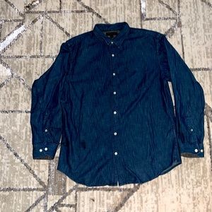 Banana republic denim button up shirt